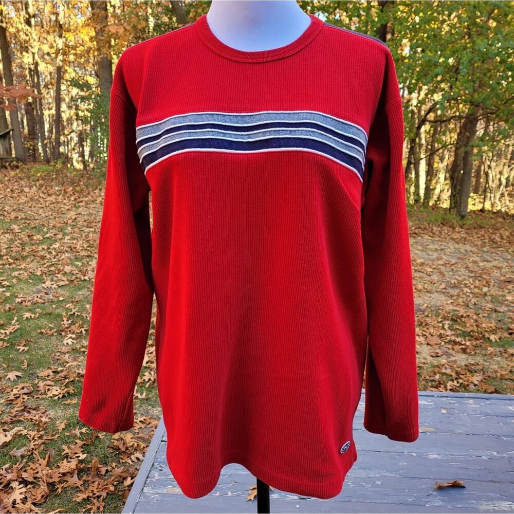 Nautica Jeans Company Chest Stripe Sweater size XL (20)